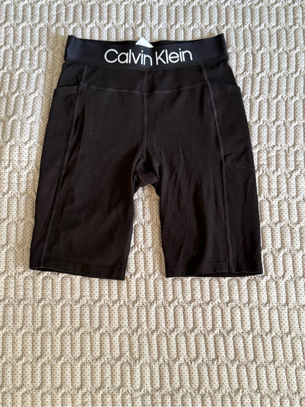Calvin Klein Black High-Rise Bike Shorts